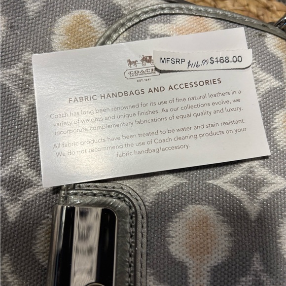 Coach Gray and Pink Patterned Crossbody Bag - Picture 8 of 11